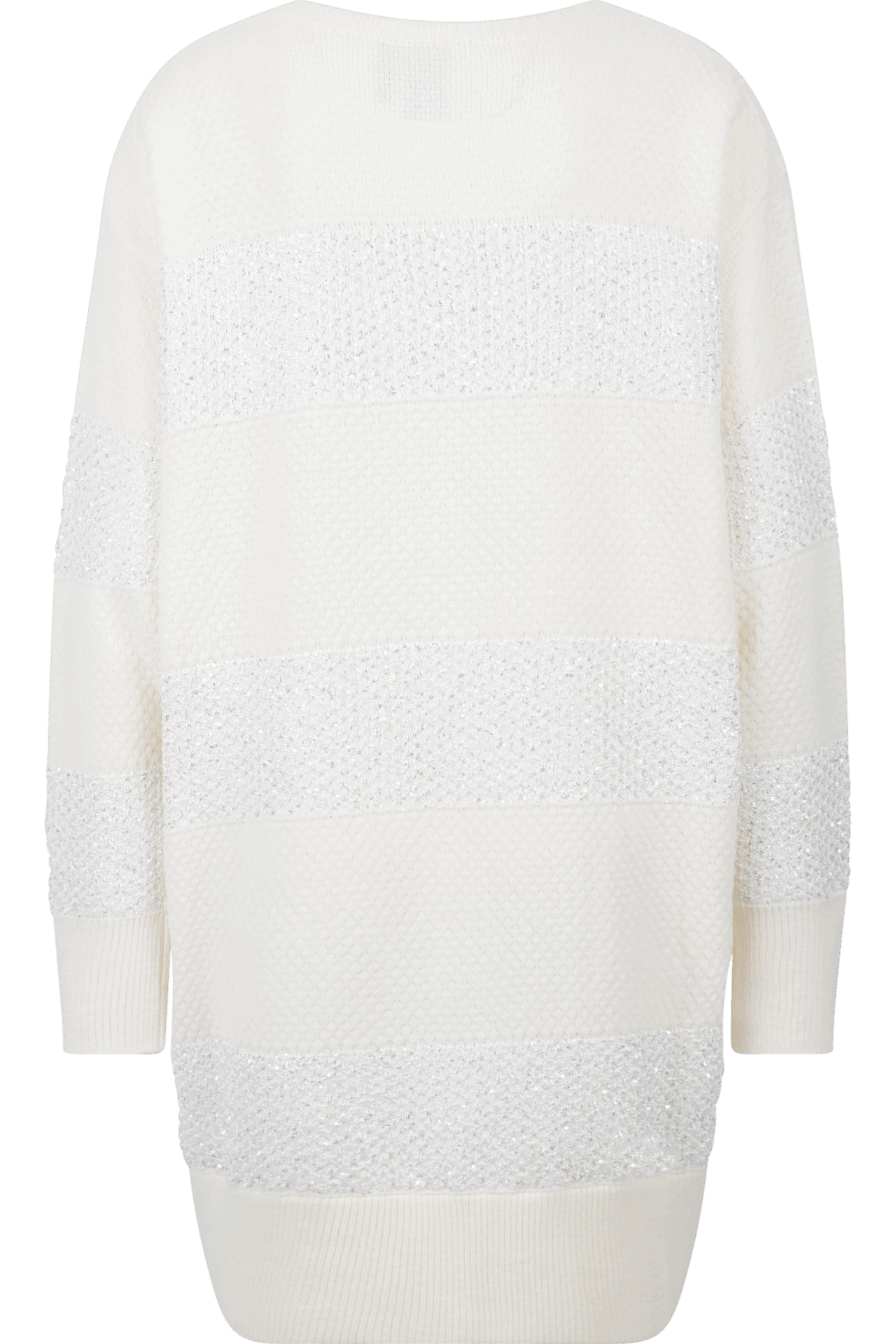 Long Pullover mit Pailletten-Strick – Bild 4