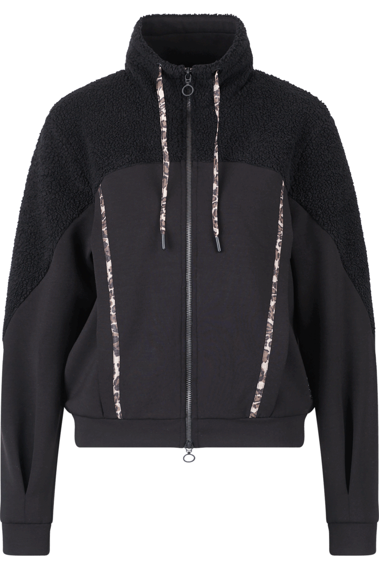 Sweatjacke mit Teddystoff – Bild 3